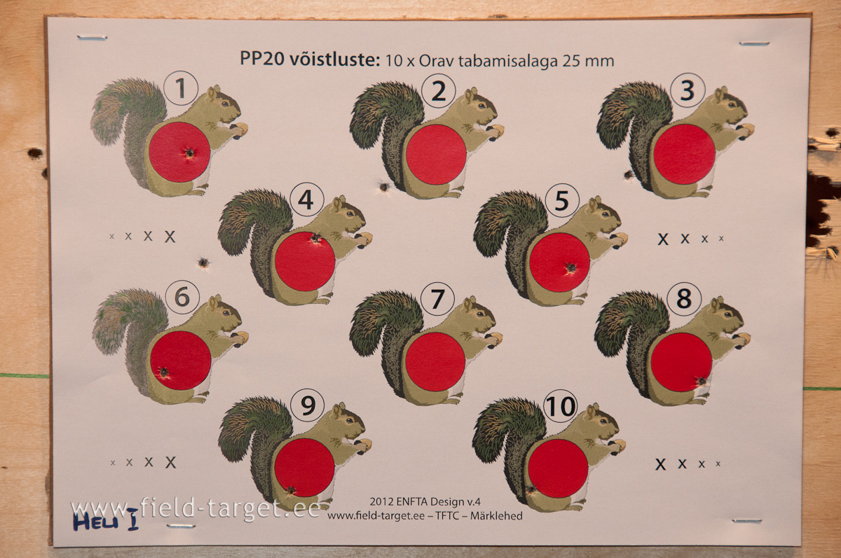 Esimese vahetuse parim tulemus 10st  4 tabamust  - Heli Jalakas